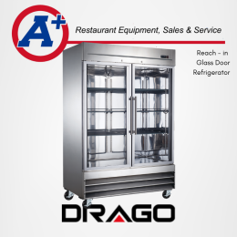 Drago 2 Glass Door Refrigerator