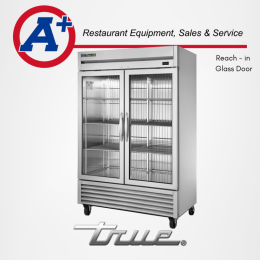 True Reach-In Glass Swing Door Flex Temp Model -10ºF to 38ºF with Hydrocarbon Refrigerant