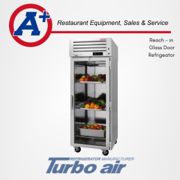 Turbo Air 1- Glass Door Refrigerator