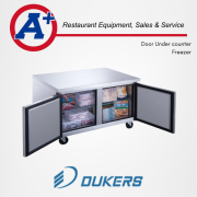 Dukers DUC48F 2-Door Undercounter Freezer in Stainless Steel 4