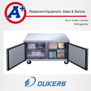 Dukers DUC48R 2-Door Undercounter Refrigerator in Stainless Steel 2