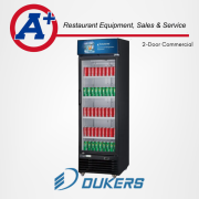 Dukers Commercial Single Glass Swing Door Merchandiser Refrigerator 2