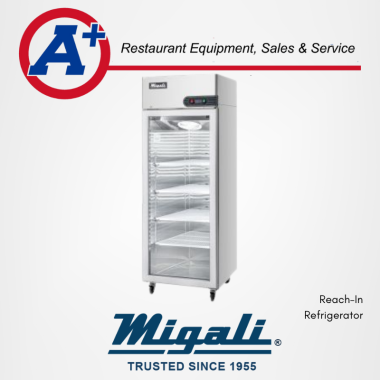 Magali 1 Door Glass Reach-In Refrigerator 1