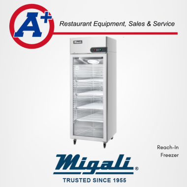 Magali 1 Door Glass Reach-In Freezer 1